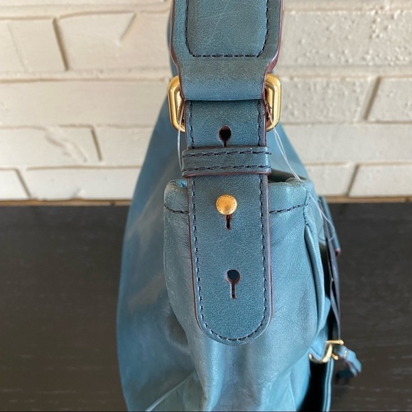 NWT Marc Jacobs Moto Purse Hopper Green Italian Leather Handbag NEW $498 Large - Picture 7 of 14